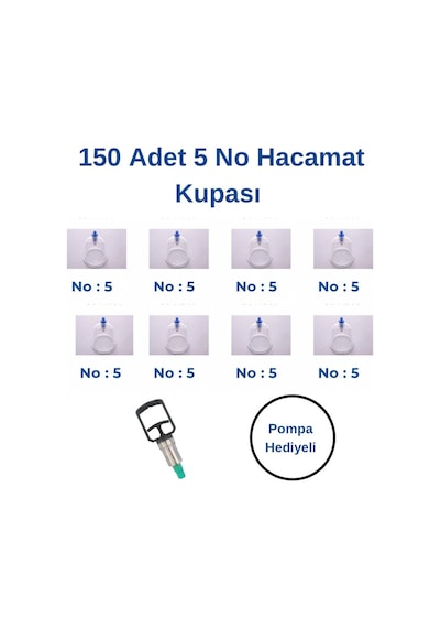Kupasan Hacamat Kupa Seti No:5 150'li