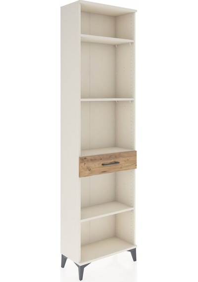 Arges Dolap 4 Raflı Tek Çekmeceli 60x30x221 Aytaşı-çam Aytaşı