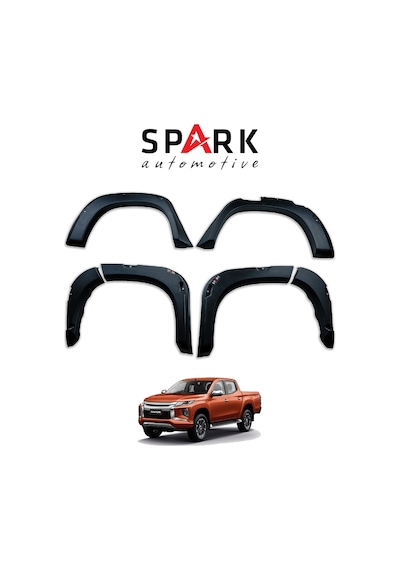Mitsubishi L200 2019- Yılı Ve Sonrası Uyumlu Çamurluk Dodik 4 Parça İnce Model