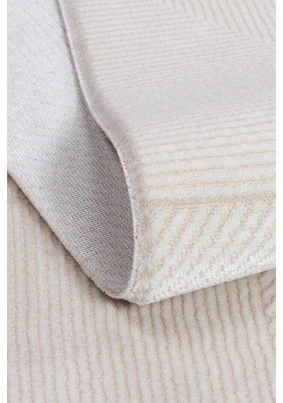 Etnik Craft Madre Modern Desenli Oval Halı Md03 Krem