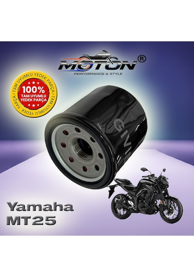 Yamaha Mt25 Uyumlu Yağ Filtresi - Yüksek Performans Muadil Filtre Hf204 / 1wd Uyumlu
