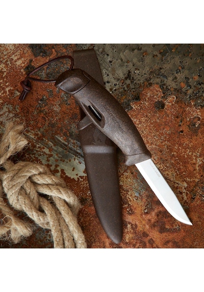 Morakniv Bushcraft Lmf Ateş Başlatıcılı Kamp Bıçak Koyu Kahverengi