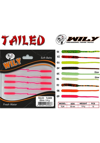 Wily Tailed Lrf Silikon Yem 5.5 Cm 0.4 Gr