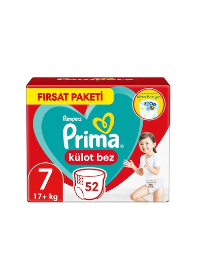 Prima Pampers Külot Bebek Bezi 7 Beden 2Xlarge Ekonomik Fırsat Paketi 104 Adet 2'li