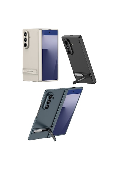 Teleplus Samsung Galaxy Uyumlu Z Fold 7 Kılıf Standlı Sert Kıpta Kapak