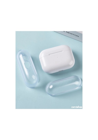 Apple Airpods Pro 3 Kılıf Şeffaf Silikon Ürün Kulaklık Değildir Beyaz