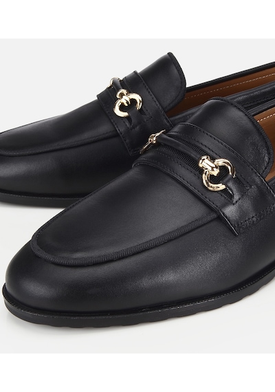 Hotiç Kadın Deri Siyah Tokalı Klasik Loafer 01ayh321320a100 01ayh321320a100