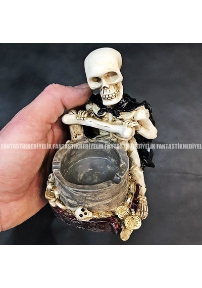 Polyester Korsan Kurukafa Pipe Pipo Küllük Iskelet Kül Tablası