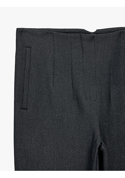 Koton Slim Fit Düz Kısa Paça Cigarette Pantolon Lacivert 7wak40037uw