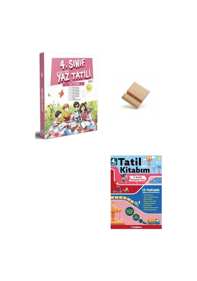 Giriş 4'ten 5'e Geçenler İçin Giriş Ve Tudem Yaz Tatil Kitabı + Telefon Standı
