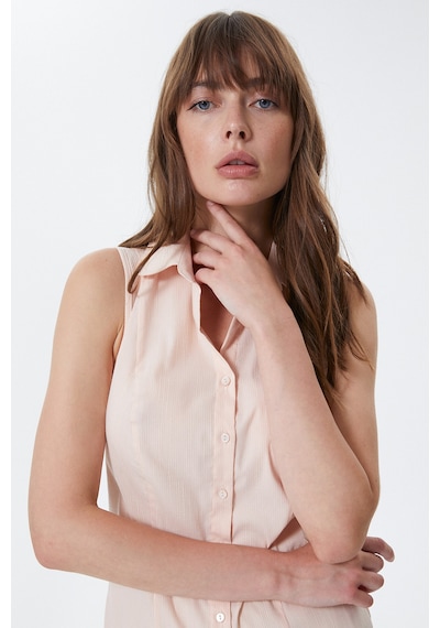 Stella Pulvis Pudra Kolsuz Slim Fit Gömlek Pudra