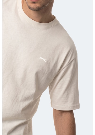 Slazenger Kodex Erkek Oversıze Ekru Tişört