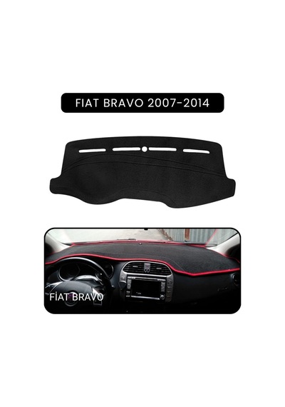 Fıat Bravo 2007-2014 Modellerine Uyguntorpido Koruma Halısı Siyah Kenar