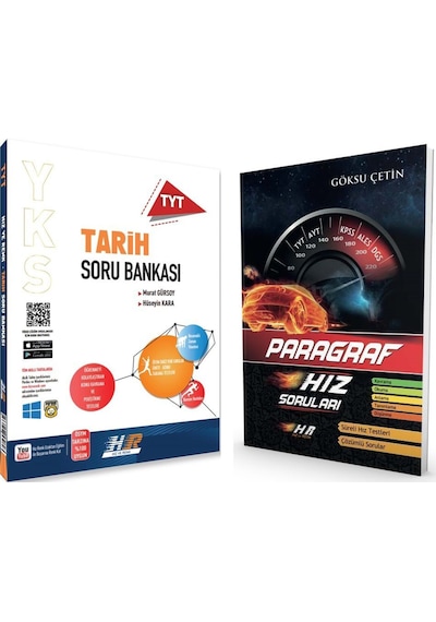 Hız Ve Renk Tyt Tarih Soru Ve Paragraf Soru Bankası Seti 2 Kitap