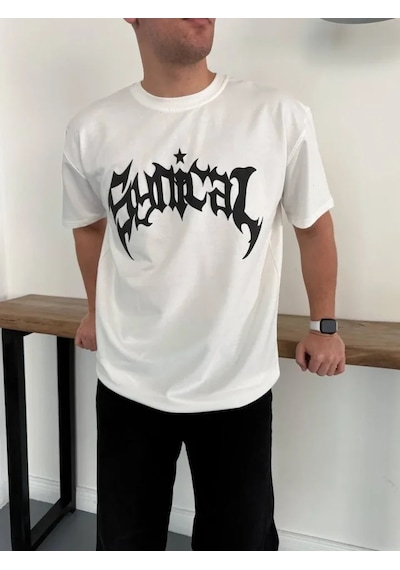 Modi Green Baskılı Erkek Beyaz Bisiklet Yaka Ön Kısa Kollu Streetwear Günlük Modi Green Baskılı Erkek Beyaz Bisiklet Yaka Ön Kısa Kollu Streetwear Günlük
