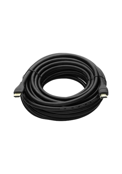 15 Metre Siyah Hdmı Kablo Gold Başlıklı