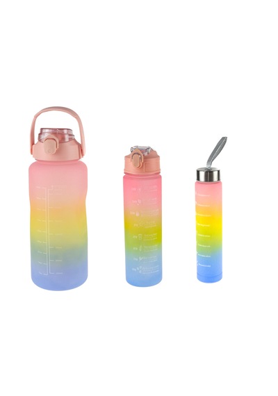 Matara Üçlü Set 2000 Ml 900 Ml 300 Ml Pembe
