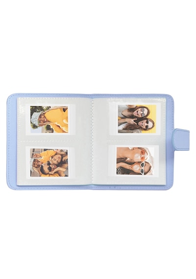 Instax Mini 13 Uyumlu Mavi Deri Çanta Ve Albüm Set