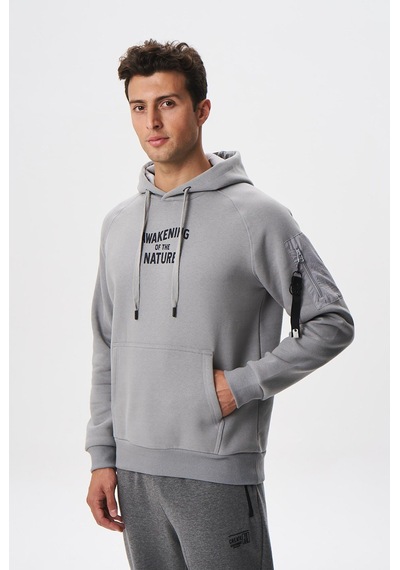 AR-MA Arma Erkek Regular Fit Koldan Cepli Kapşonlu Sweatshirt 001