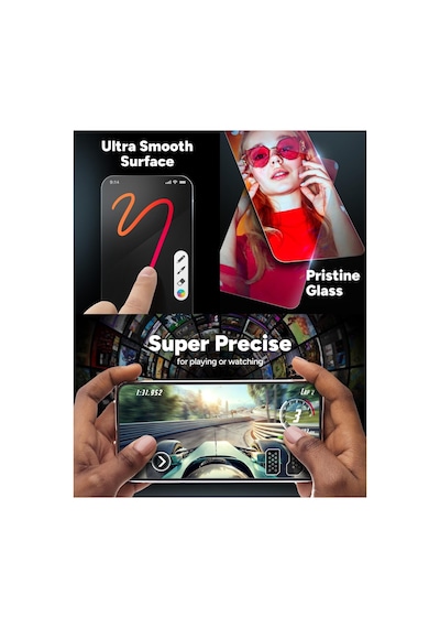 Apple iPhone Uyumlu 15 Yüksek Çözünürlük Ultra Clear Şeffaf Temperli Kırılmaz Ekran Koruyucu Telefon Camı