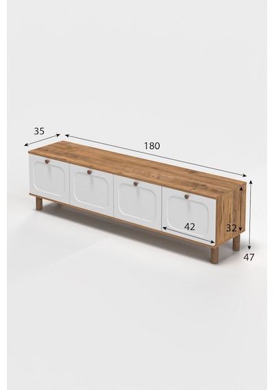 Bohem Tv Ünitesi 180 Cm Mdf Kapak Beyaz