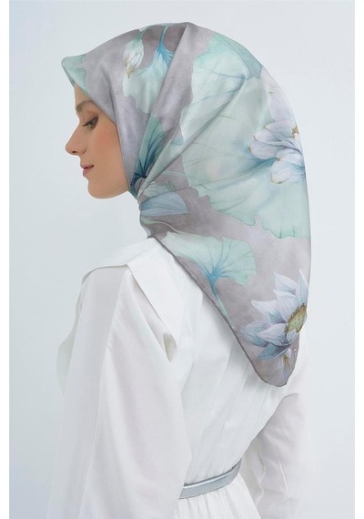 Armine İpek Eşarp 2026 Yaz - 9505-31 Gümüş Sura