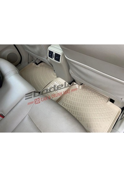 Nissan X-trail 2014-2021 3d Kauçuk Kokusuz Havuzlu Bej Paspas