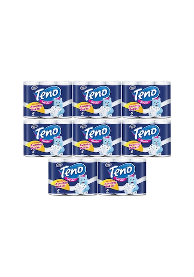 Teno Ultra Kağıt Havlu Çift Katlı 48 Li Paket (8PK*6) (Avantaj Pk
