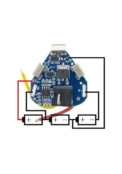 3s 6a Bms 12.6v 18650 Lityum Pil Şarj Koruma Devresi Balanslı