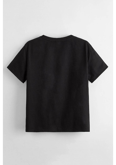 Uyguntarz Çocuk Nasa Pamuklu Tshirt Siyah
