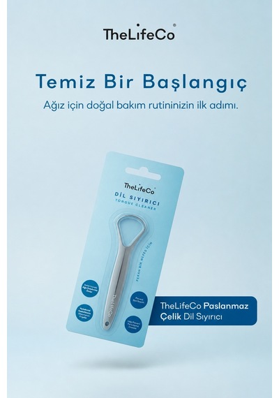 Thelifeco Paslanmaz Çelik Dil Temizleyici - Dil Sıyırıcı