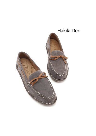 Gönderi(R) Gönderi R Kadın Vizon Süet Fiyonklu Rok Hakiki Deri Comfort Loafer Dyza55945139