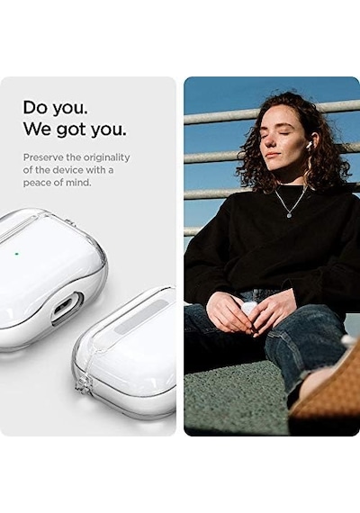 Airpods 3.nesil İle Uyumlu Kılıf Ultra Hybrid Crystal Clear - Asd01981