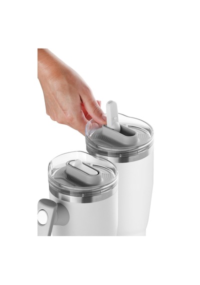 Fika Lumi Döner Kulplu Termos 1200 Ml - Beyaz-7576