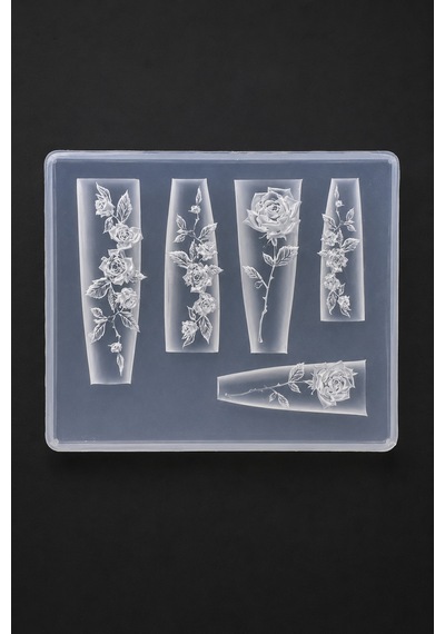 Nail Art Silikon Kalıp 3d Nail Art Desen Kalıbı, Tırnak Süsleme Desen Charm Tırnak Çarm 58