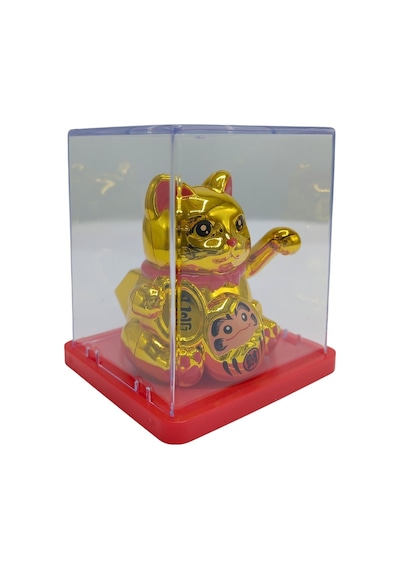 Maneki Neko El Sallayan Mini Şans Kedisi Gold Solar Güneş Enerjili 5x5cm S3gld03