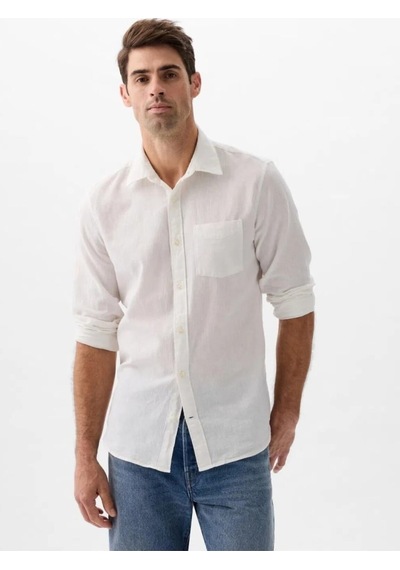 Gap V-ls Standard Lınen Cotton Keten Karışımı Beyaz Gömlek 885302000-13508 Beyaz Gap V-ls Standard Lınen Cotton Keten Karışımı Beyaz Gömlek 885302000-13508 Beyaz