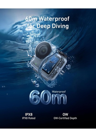 Osmo Nano Uyumlu Su Geçirmez Kılıf 60m , Osmo Nano Waterproof Dive Case