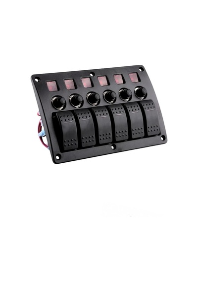 Shuıvan Bfy 6'lı Switch Panel Tam Otomatik Sigorta Paneli - Işıklı-1987