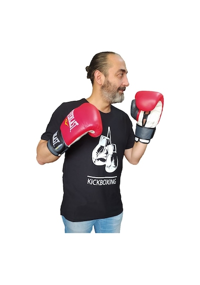 Aksaspor Leon Gloves Kickboxing Tişört Siyah Kickboks Tişörtü Byl1101Bk