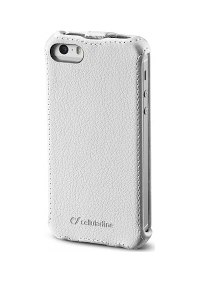 Apple Uyumlu iPhone Cellular Line Se 5s 5 İle Flap Mıknatıssız Kılıf Beyaz Flap5w