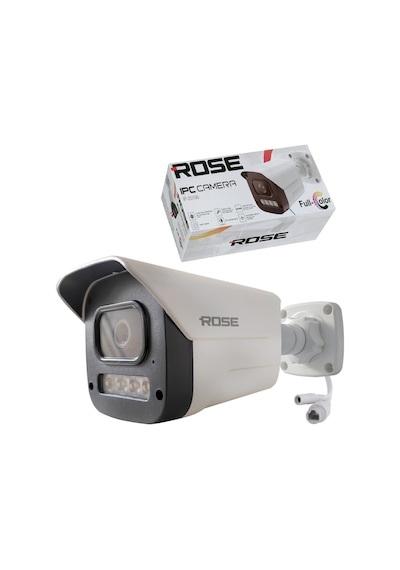 Rose Ip-20195 Gece Renkli 4mp Ip Bullet Kamera Colorvu 3.6mm