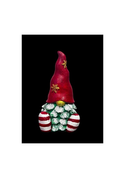 Yılbaşı Hediyelik Şans Cücesi Biblo 13 Cm Paketli