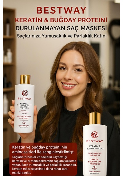 Bestway Keratin Buğday Proteın Durulanmayan Saç Maskesı