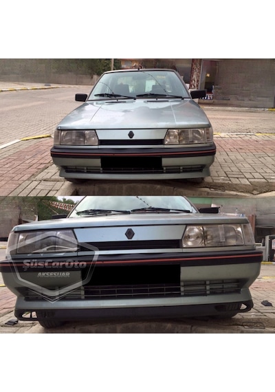 Renault 9-11 Broadway Fairway Uyumlu Üniversal Laguna Lip Esnek Ön Lip 2 Parça Tampon Altı Dil Karlık Ön Ek 00 Şüscaroto Aksesuar