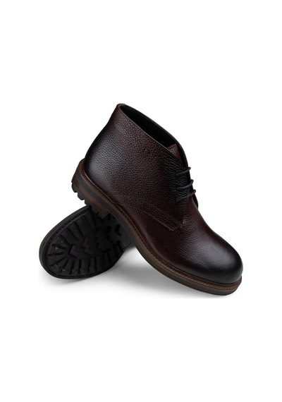 Deery Hakiki Deri Bordo Erkek Bot Bordo (539875700)