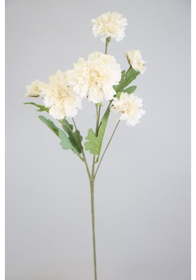Yapay 6lı Gerbera Dalı 80 Cm Beyaz Beyaz