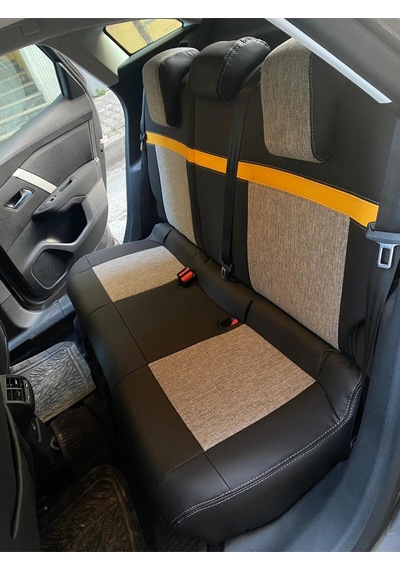 Citroen C4 2021-2025 Arası Arka Sırt 2 Parça - Oto Koltuk Kılıfı