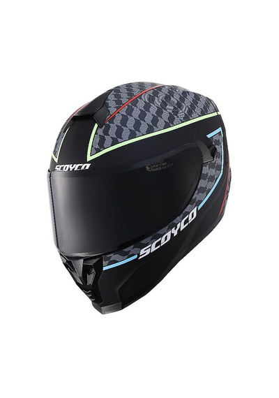 Scoyco Double Ve Güneş Vizörlü Full Face Motosiklet Kaskı