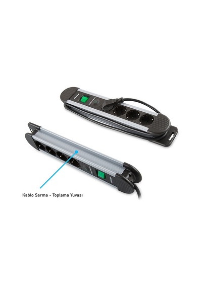 S-lınk Swapp Spgks03 3 Soket Akım Korumalı Priz 1.5mt Kablo 900 Joule Gri %100 Bakır 1923 0